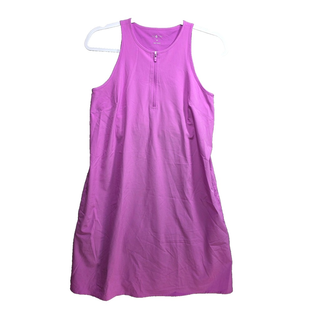 Lou Grey Wanderweave Althetic Casual Shift Dress Sz XXS Shelf Bra Pockets Pink
